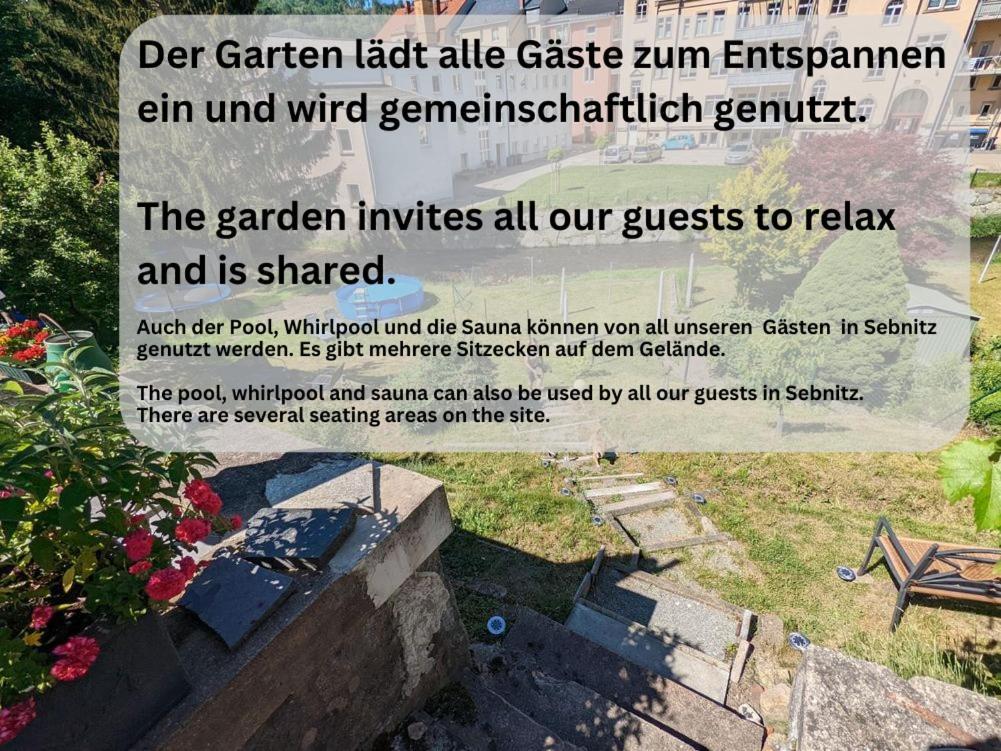 Uo2 - Urlaubsmagie - Garten, Whirlpool, Sauna Διαμέρισμα Sebnitz Εξωτερικό φωτογραφία